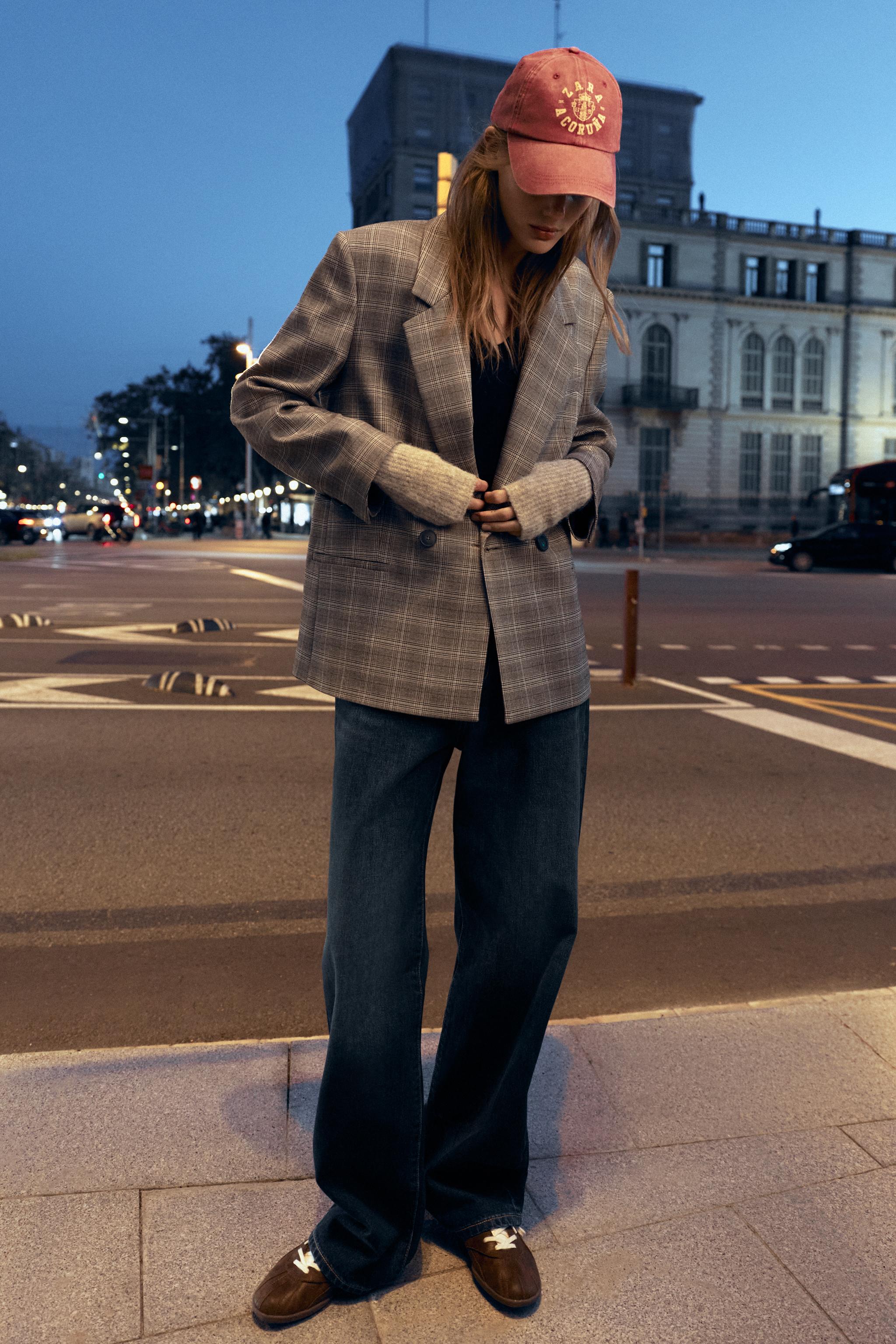 VESTE OVERSIZE À CARREAUX